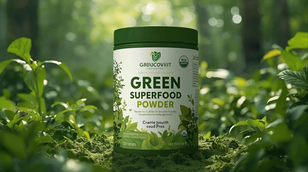 green superfood powder private label